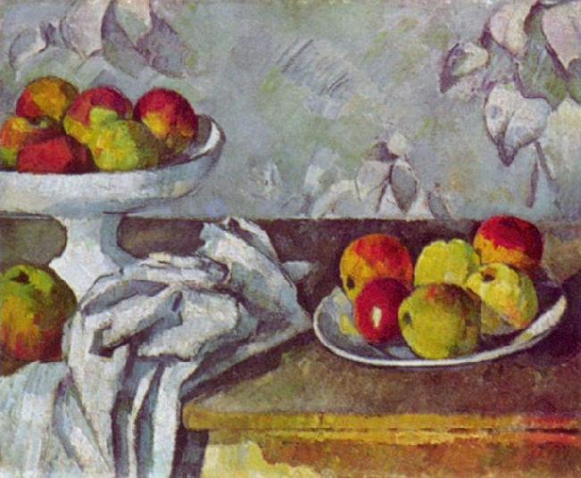Paul Cezanne Stilleben mit apfeln und Fruchtschale Germany oil painting art